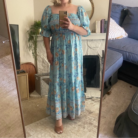 UIMLK Amazon Brand Floral Midi Dress Nap Dress Size XL - Picture 6 of 7